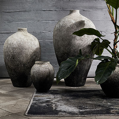 MUUBS Jar Story 28 - Grey Terracotta - Ø23xH28 cm