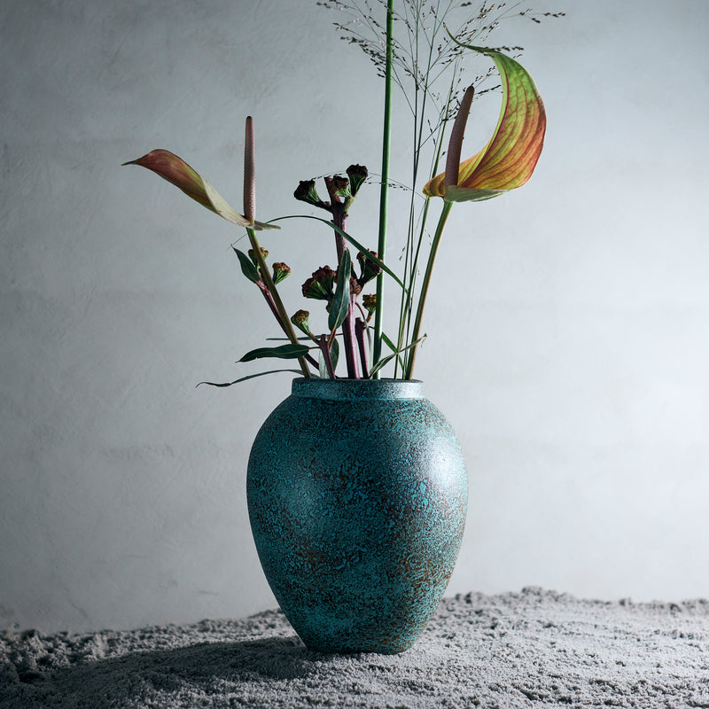 Jar Anchor 28 - Turquoise Terracotta - Ø23xH28 cm MUUBS