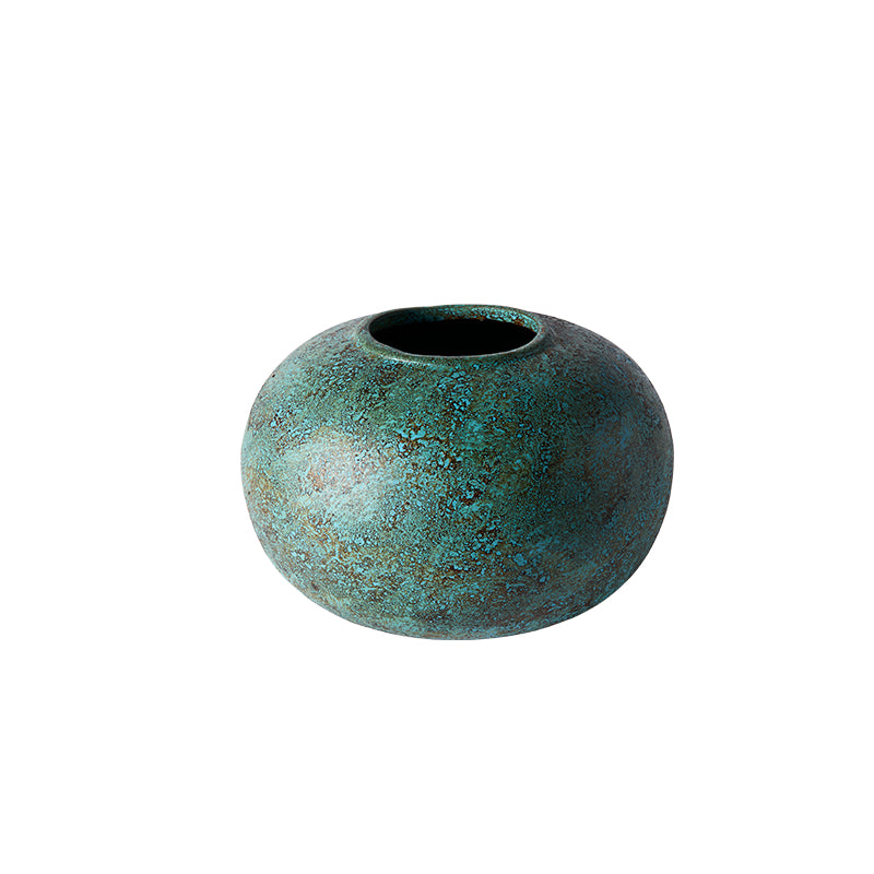 Jar Anchor 40 - Turquoise Terracotta - Ø40xH27,5 cm MUUBS