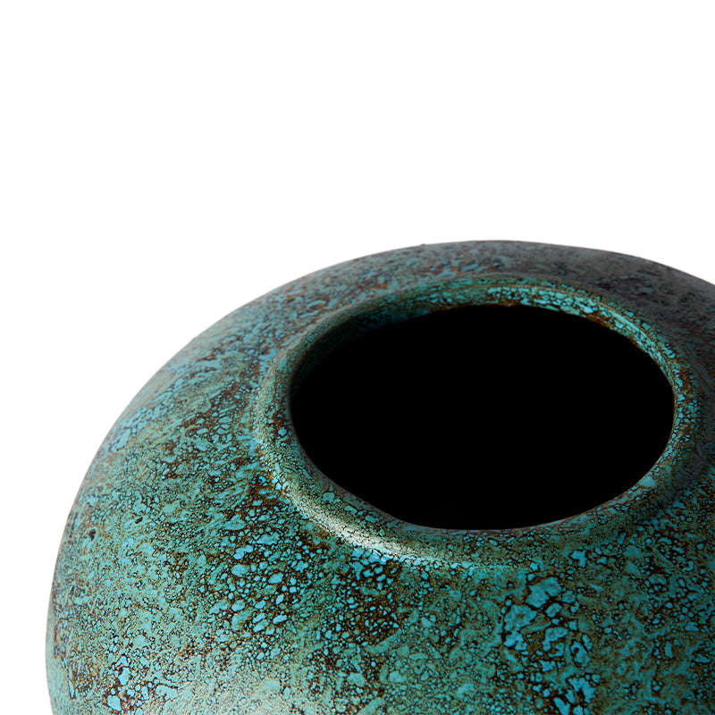 Jar Anchor 40 - Turquoise Terracotta - Ø40xH27,5 cm MUUBS