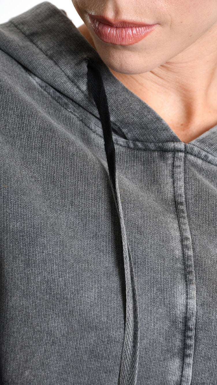 A33B M104525 FLEECE Comfort Cotton Stretch Marmorized UNISEX U Grey