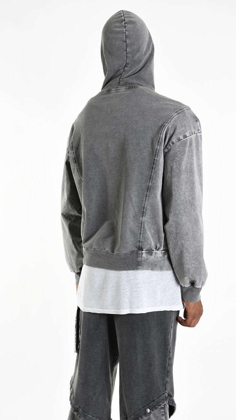 A33B M104525 FLEECE Comfort Cotton Stretch Marmorized UNISEX U Grey
