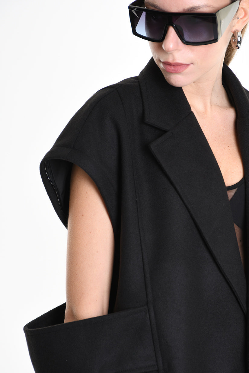 3B M1114 COAT Over Cloth UNISEX Black LA HAINE INSIDE US