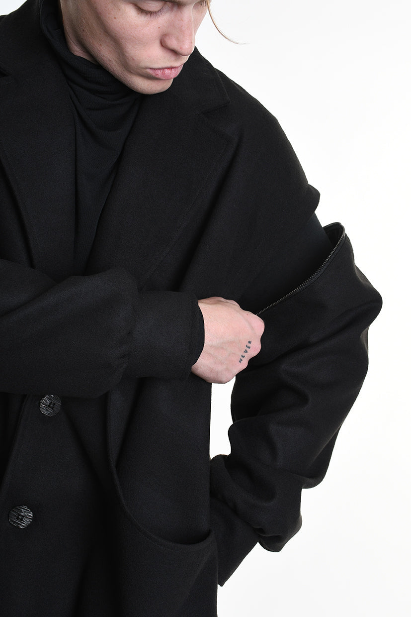 3B M1114 COAT Over Cloth UNISEX Black LA HAINE INSIDE US