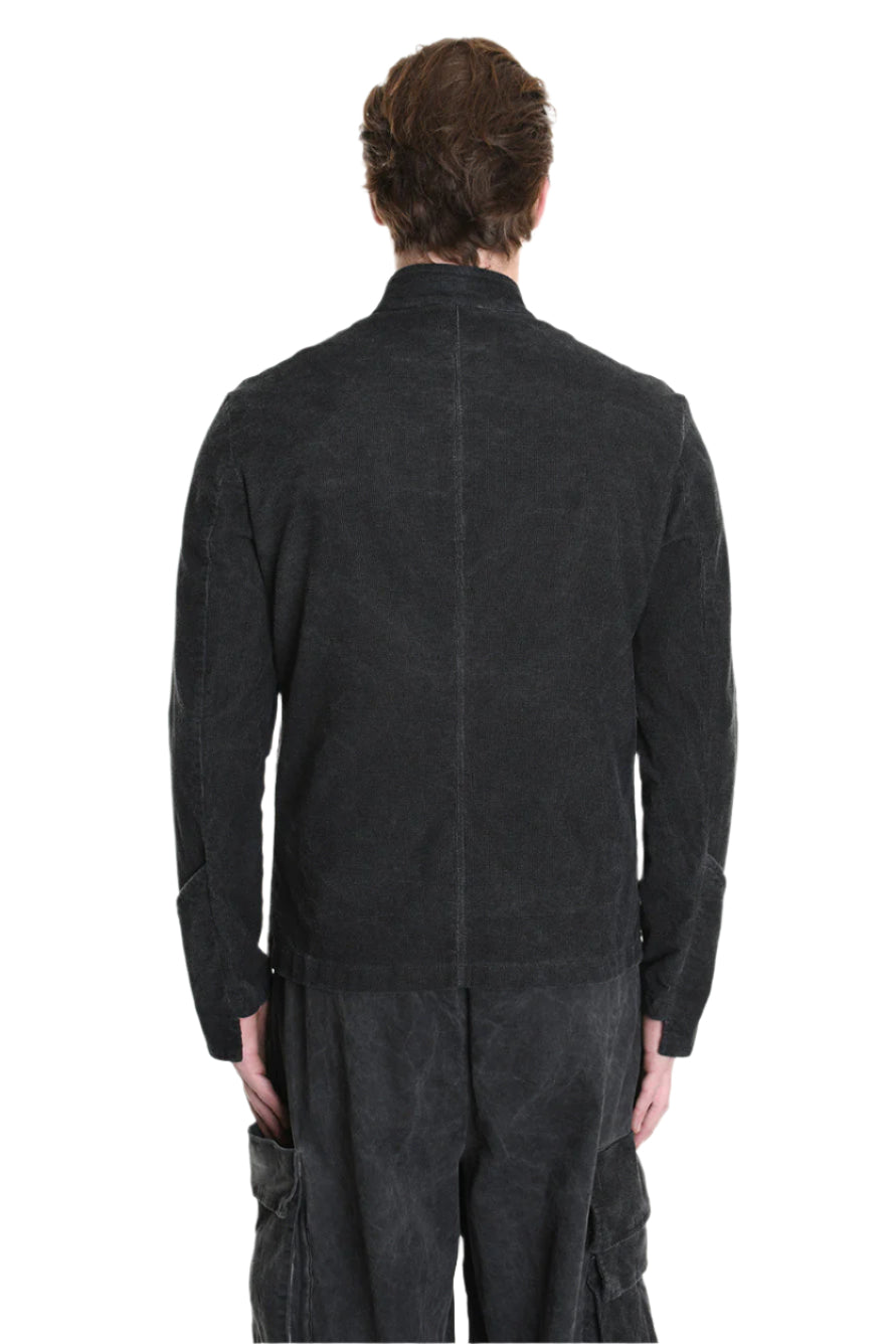 3B M1116 JACKET Regular Fit in Cold-Dyed Velvet, Black. LA HAINE INSIDE US