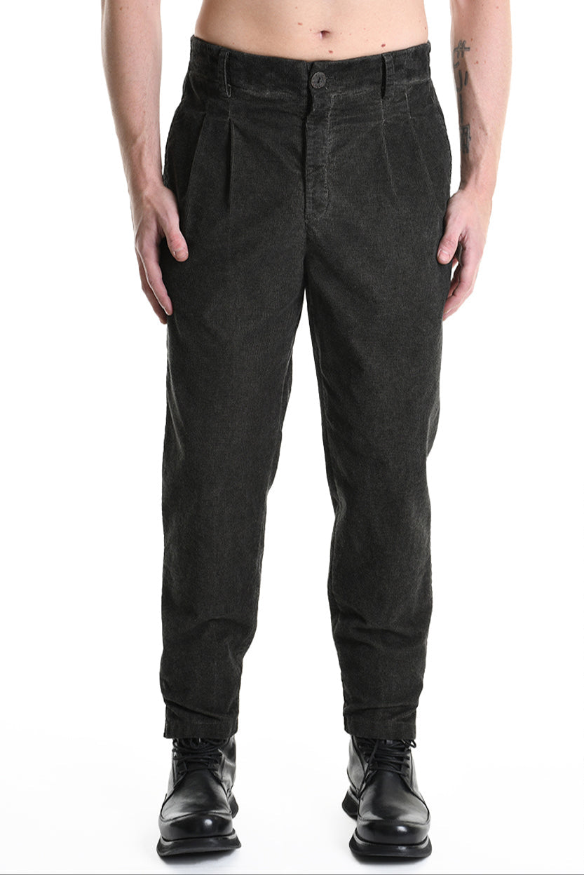 3B M1118 TROUSER Regular Velvet Dyed Cold Mud LA HAINE INSIDE US