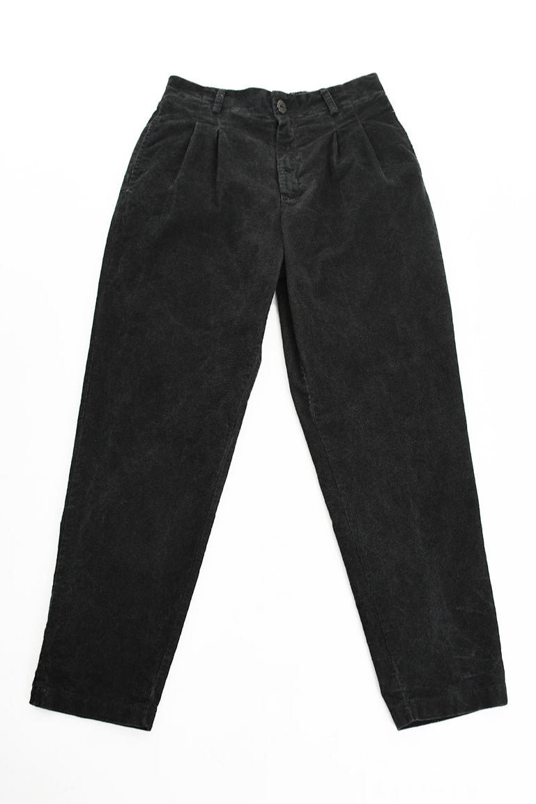 3B M1118 TROUSER Regular Velvet Dyed Cold Black MAN TEPHRA