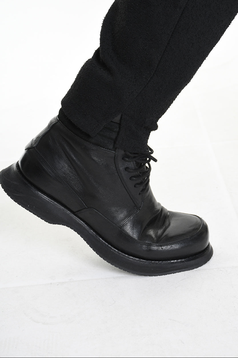 3B M1130 TROUSER Regular Boucle Black MAN LA HAINE INSIDE US