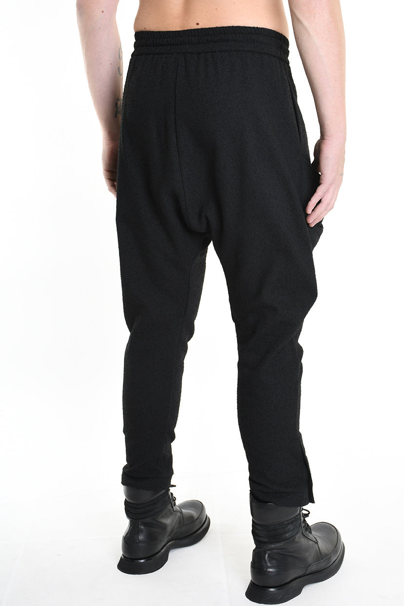 3B M1131 TROUSER Comfort Boucle Black MAN LA HAINE INSIDE US