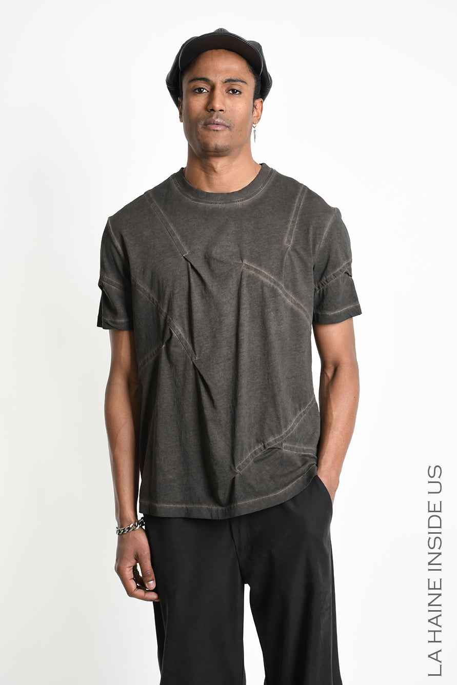 3B M1294 T-SHIRT Comfort Cotton Dyed Cold Mud