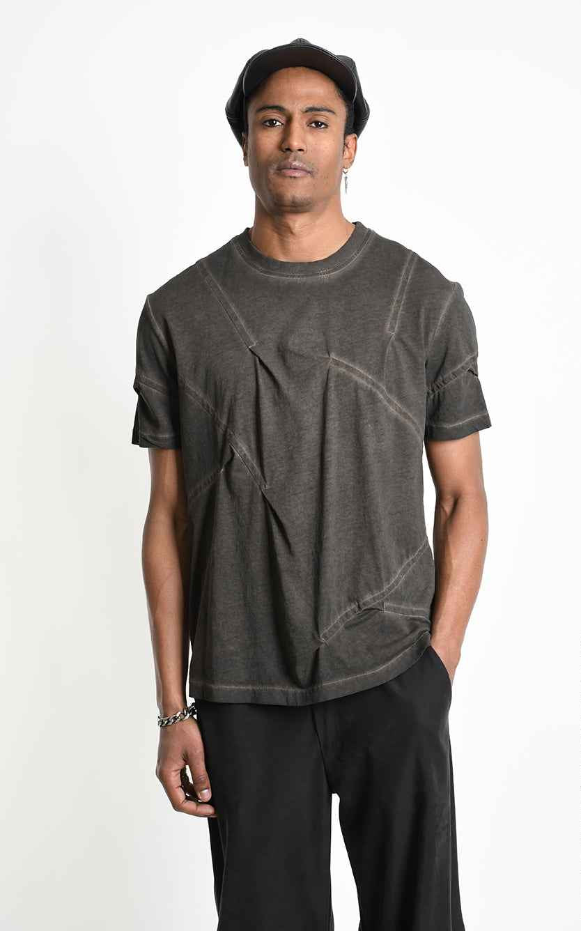 3B M1294 T-SHIRT Comfort Cotton Dyed Cold Mud