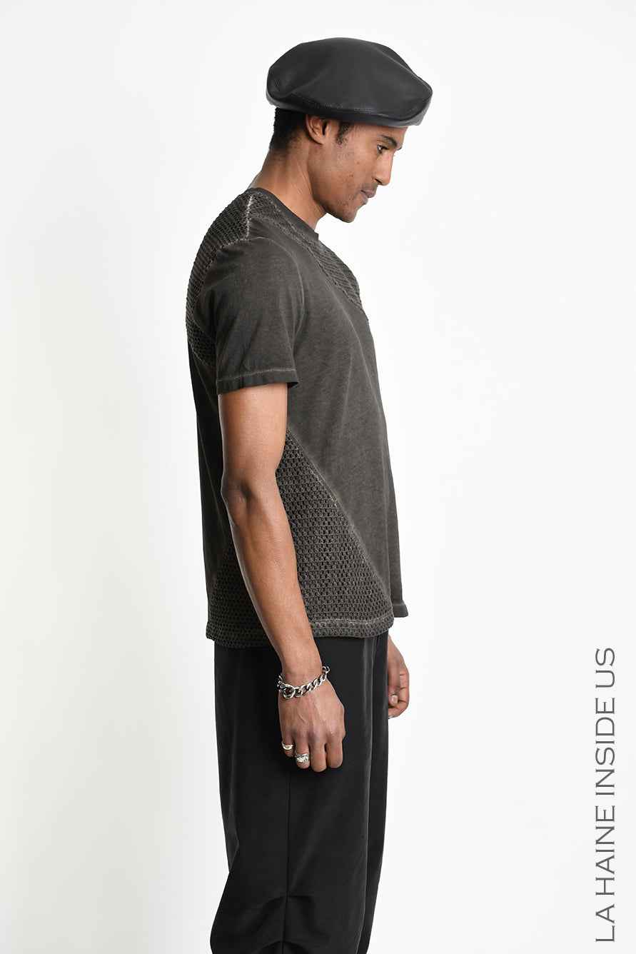 3B M1322 T-SHIRT Regular Meshcore Dyed Cold Mud