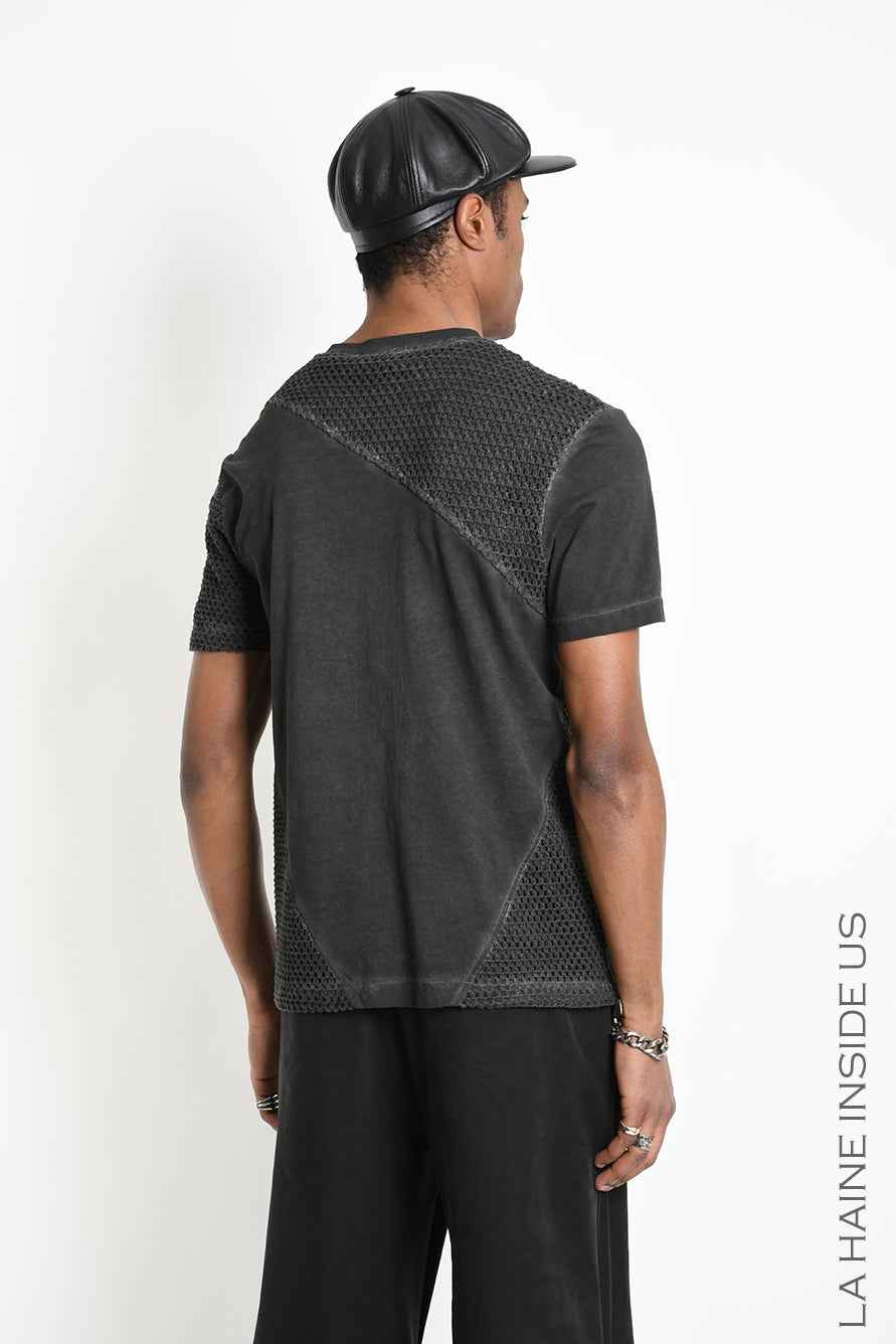 3B M1322 T-SHIRT Regular Meshcore Dyed Cold Mud