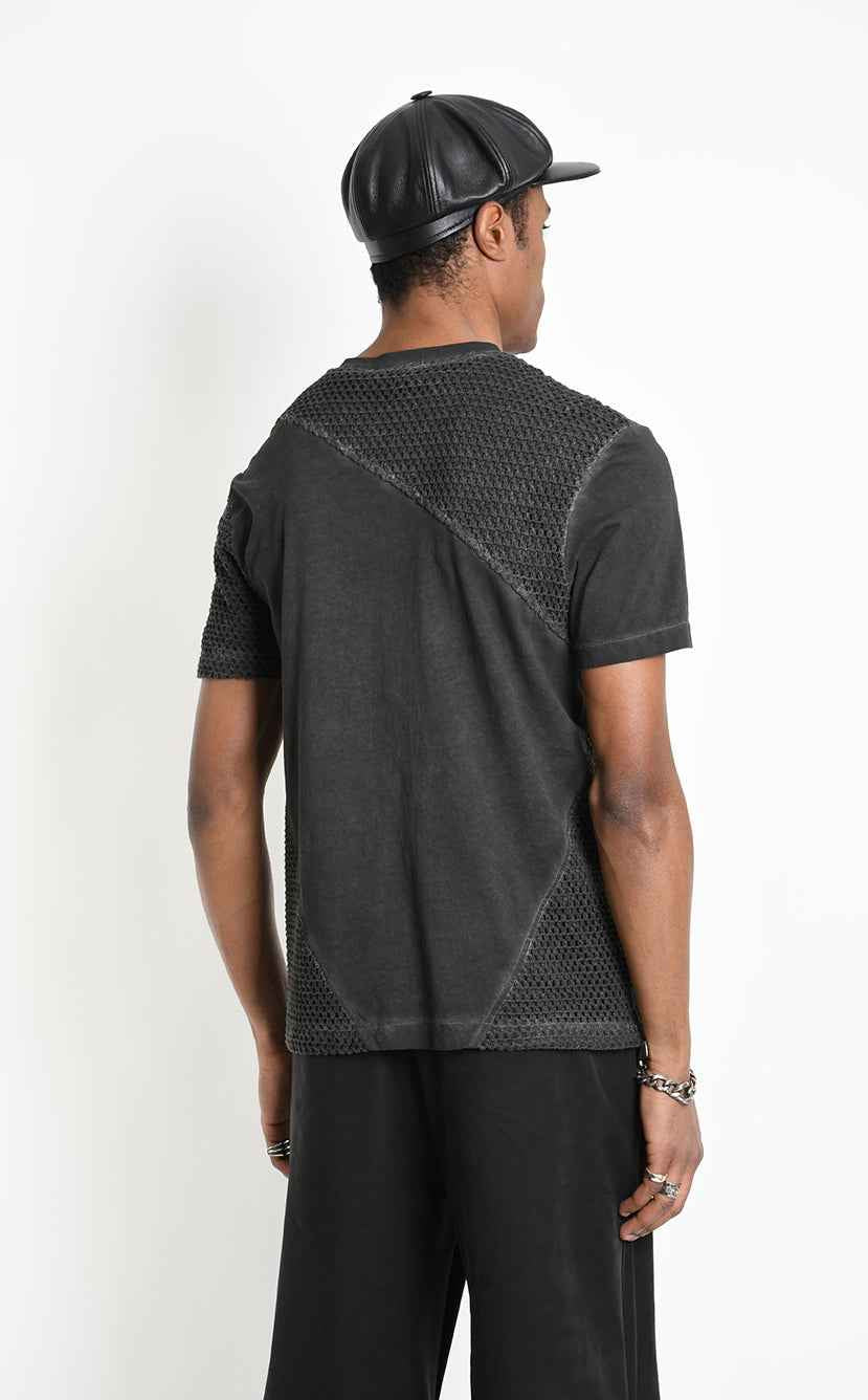 3B M1322 T-SHIRT Regular Meshcore Dyed Cold Mud