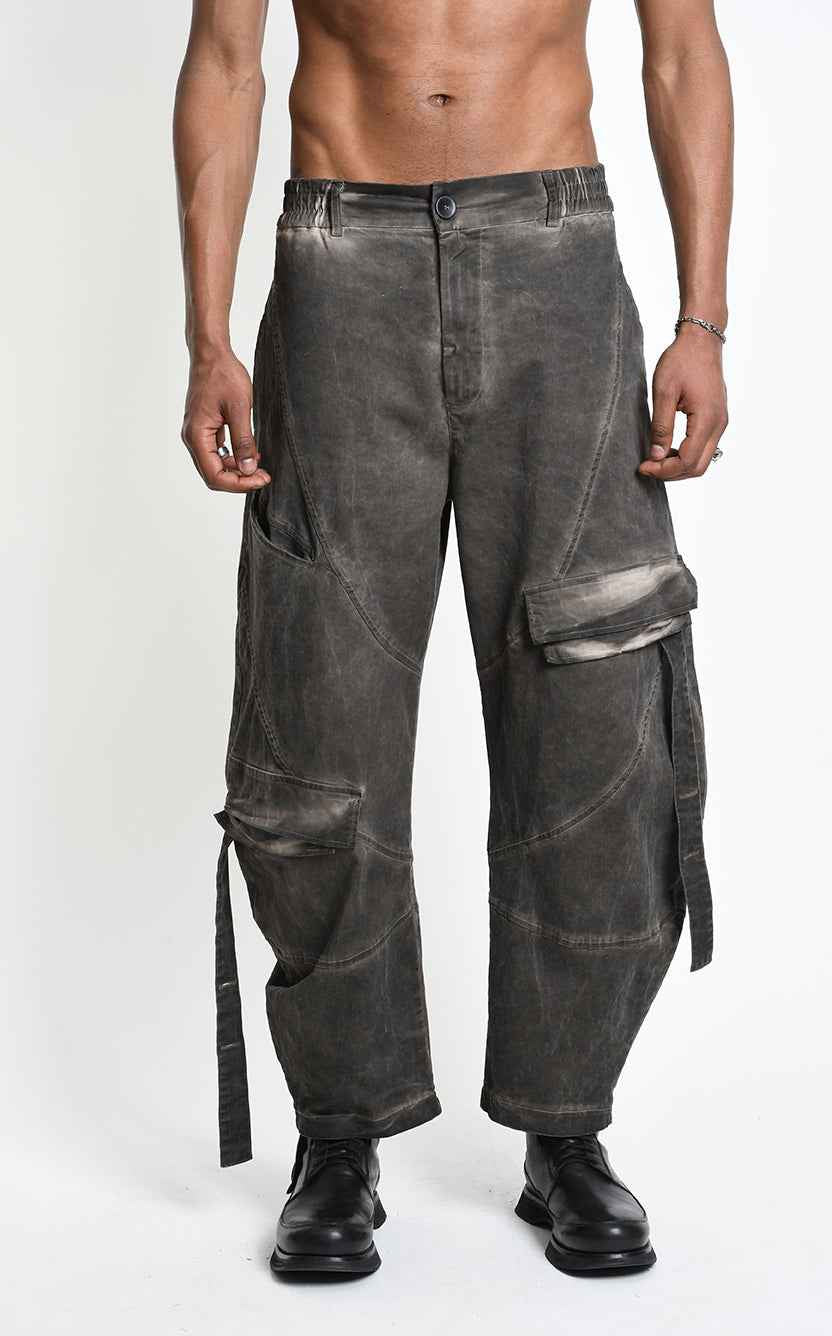3B M1323 CARGO Over Balloon Cotton Dyed Cold Mud