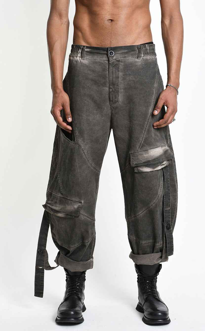 3B M1323 CARGO Over Balloon Cotton Dyed Cold Mud