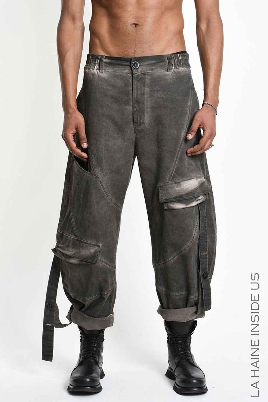 3B M1323 CARGO Over Balloon Cotton Dyed Cold Mud