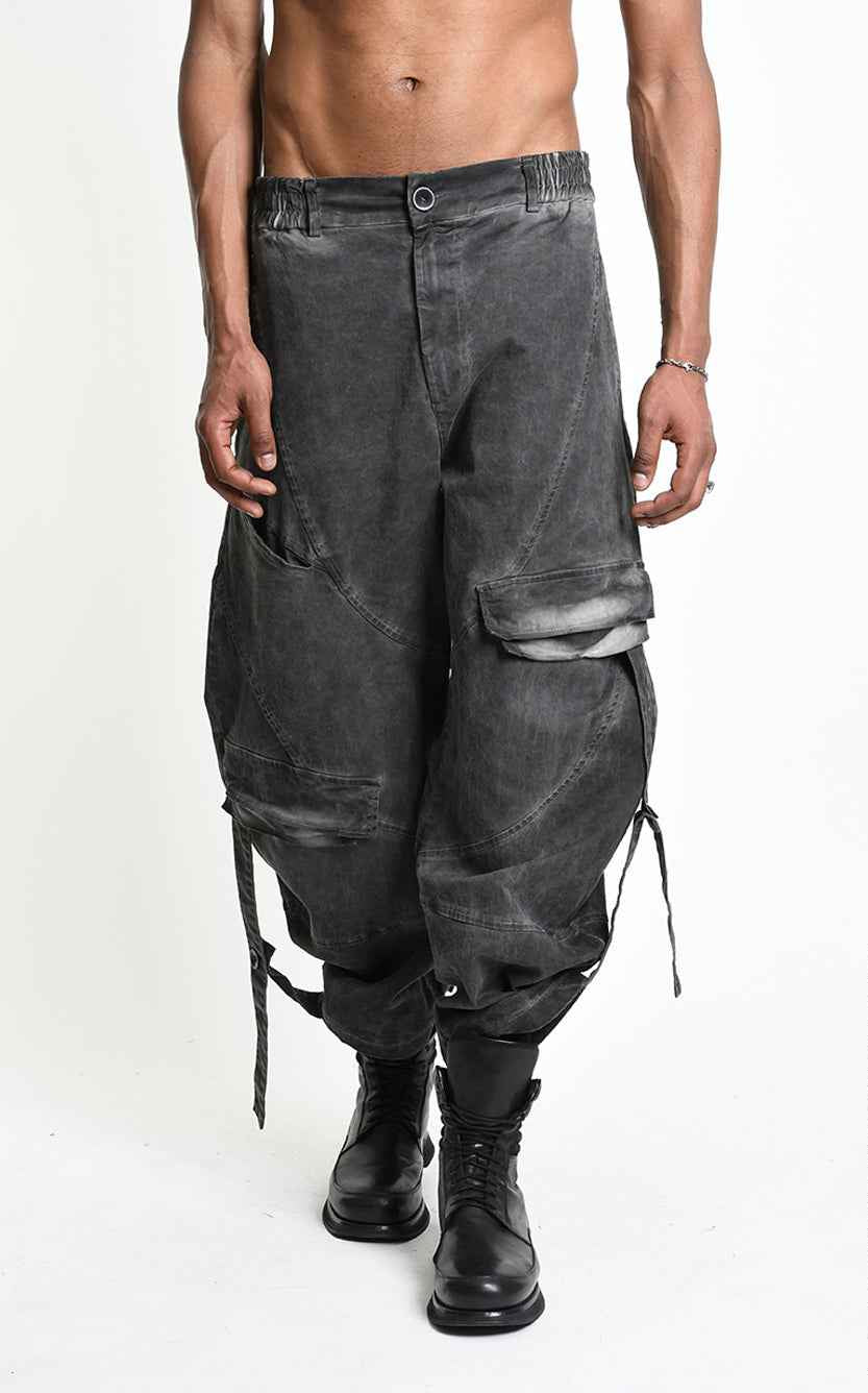 3B M1323 CARGO Over Balloon Cotton Dyed Cold Grey