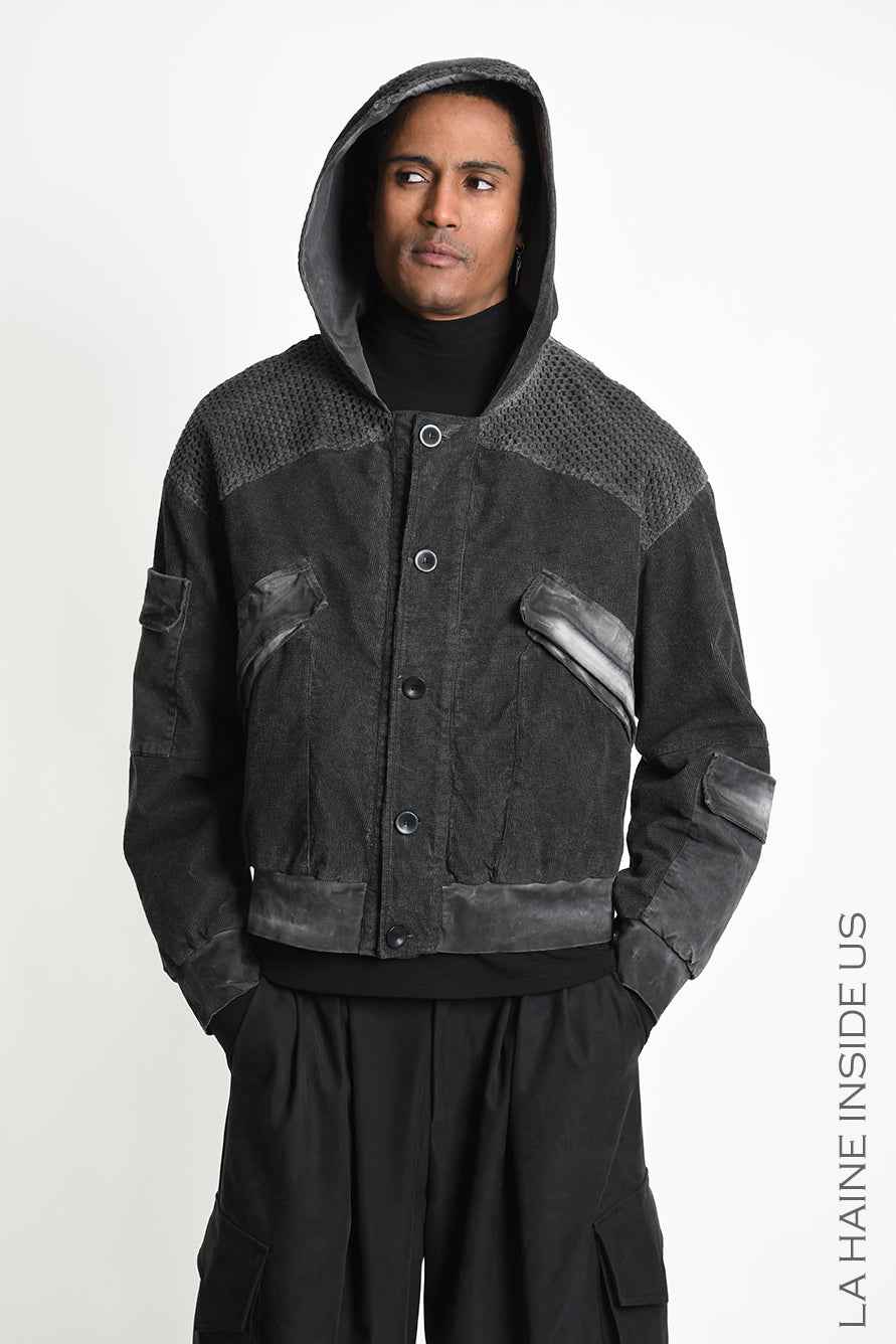 3B M1325 SPORT JACKET Over Meshcore Dyed Col Grey