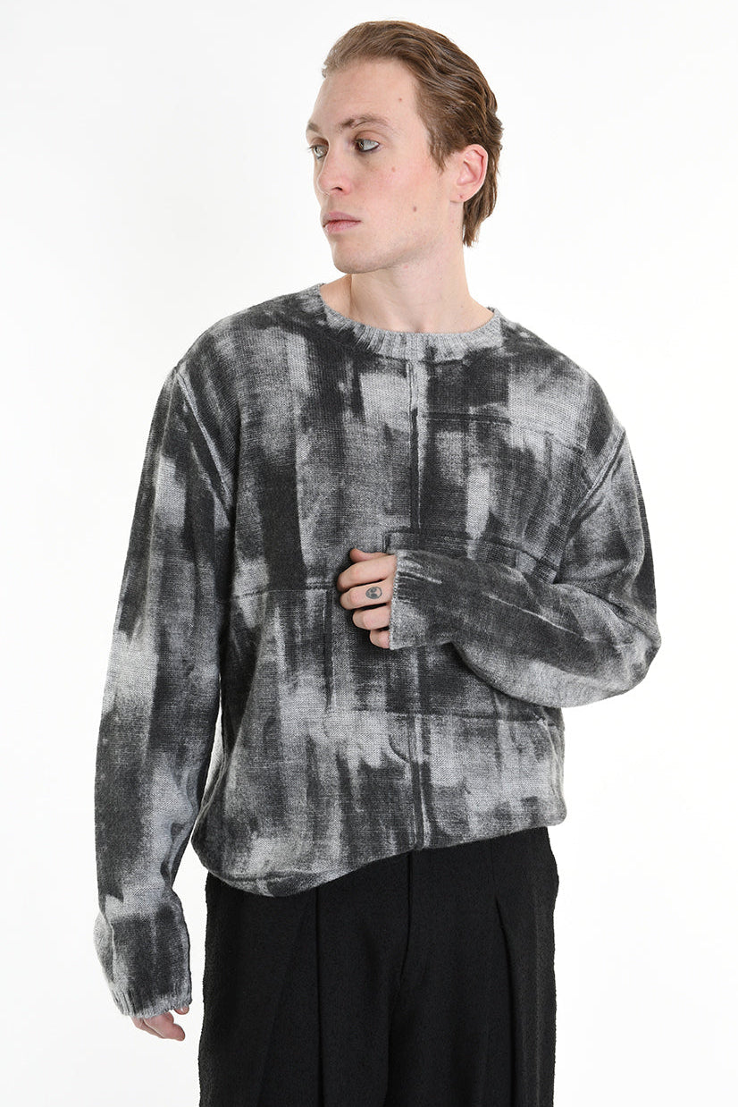 3K M1194 REGULAR KNITWEAR Gauge 7 with Roller Treatment Black LA HAINE INSIDE US