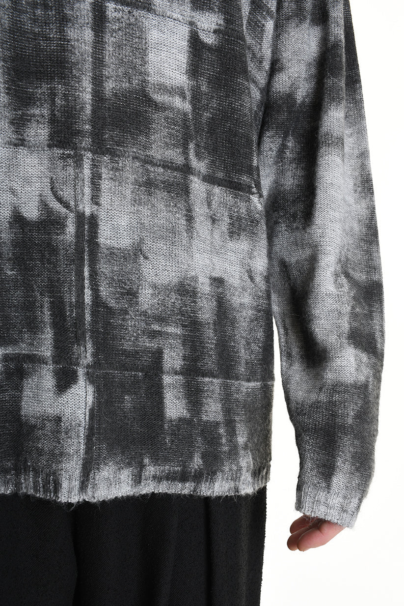 3K M1194 REGULAR KNITWEAR Gauge 7 with Roller Treatment Black LA HAINE INSIDE US