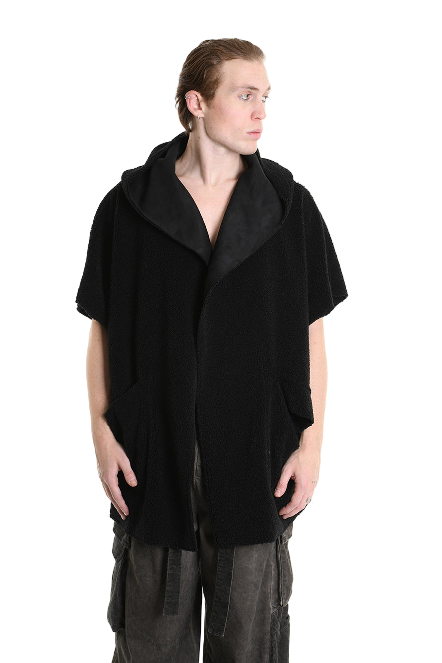 3- M1169 GILET/CAPPA Over Ecomontone Doubleface UNISEX U Black TEPHRA