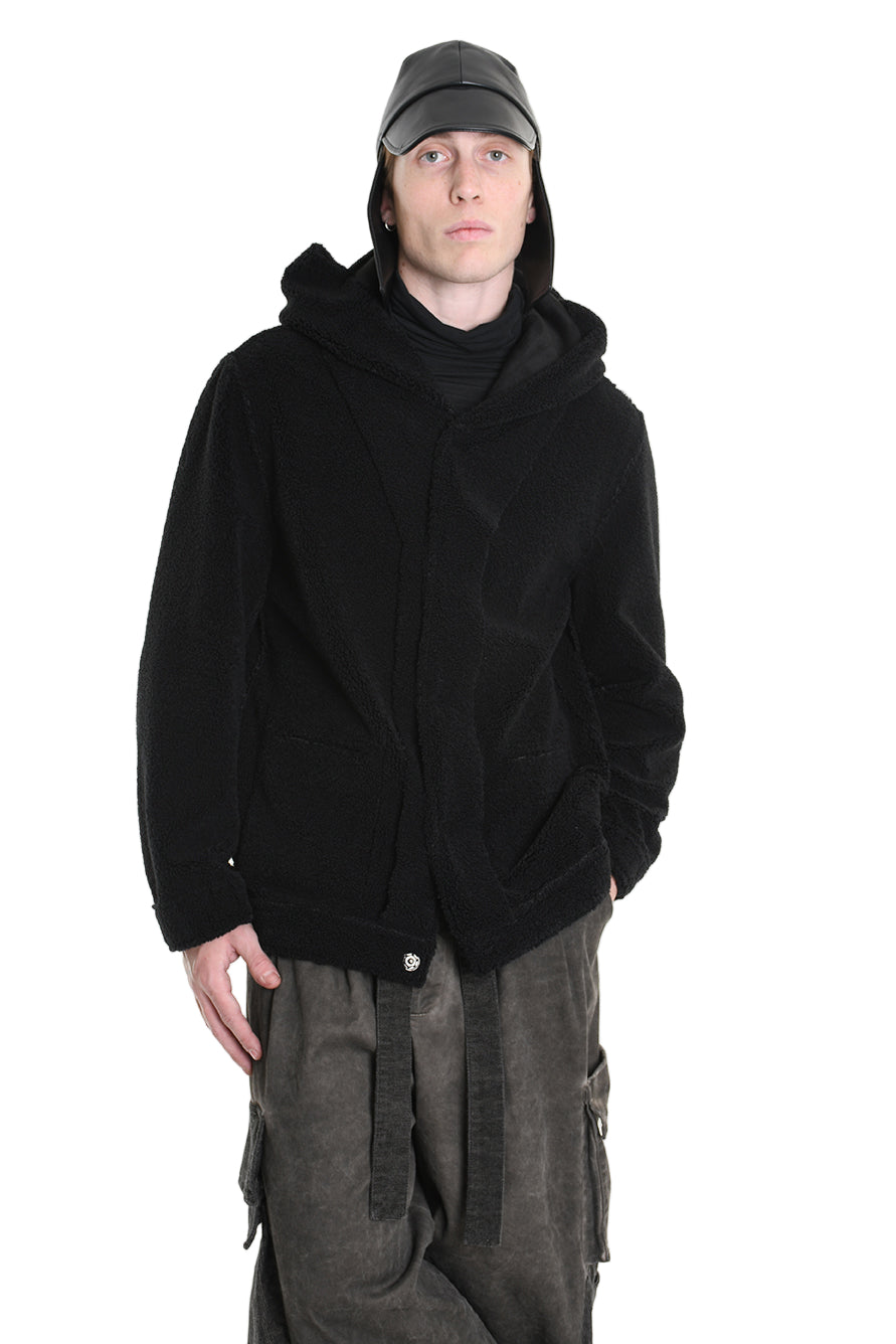 3- M1170 SPORT JACKET Comfort Faux Sheepskin Double face Black TEPHRA