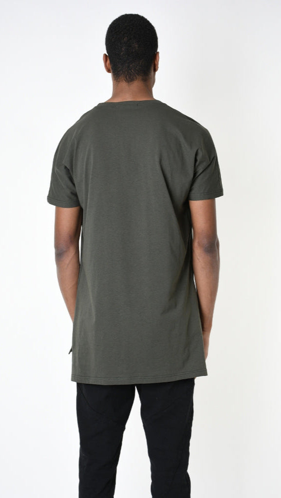 A33M LM21625 Comfort T-SHIRT in Black - Olive - White Cotton Jersey
