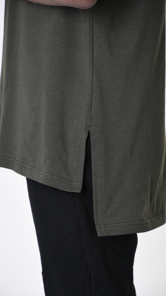 A33M LM21625 Comfort T-SHIRT in Black - Olive - White Cotton Jersey