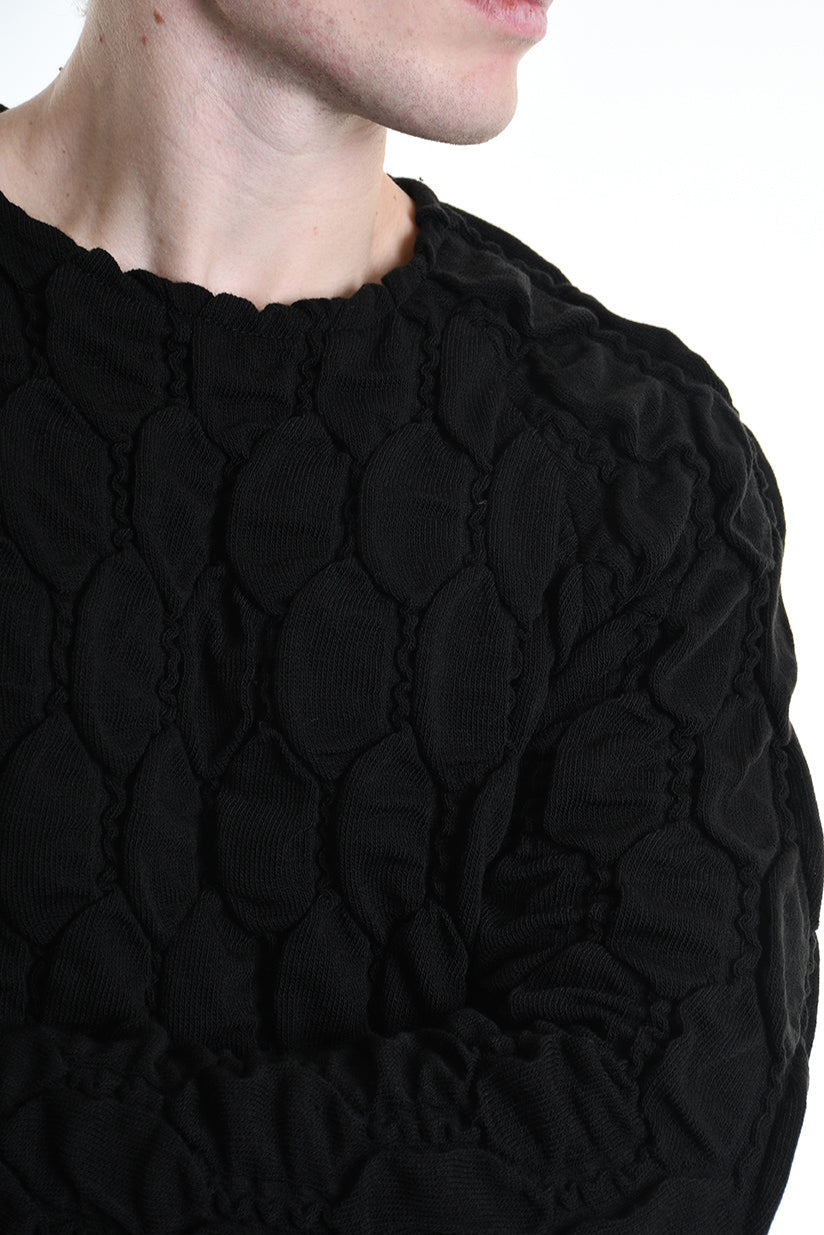 3M M1156 SWEATER Regular Jersey Embossed 360gr Black LA HAINE INSIDE US