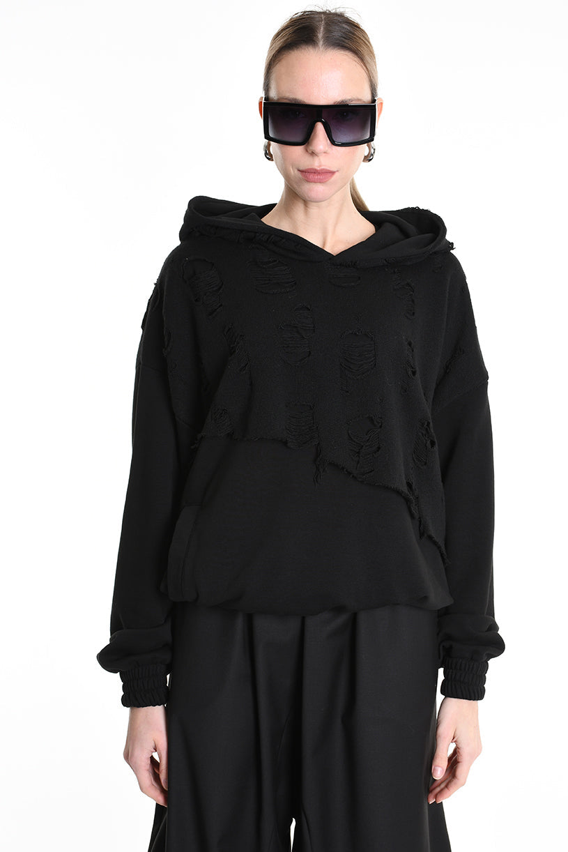 3M M1162 COMFORT SWEATSHIRT Cotton & Wool-Blend Patch 300g UNISEX U Black LA HAINE INSIDE US