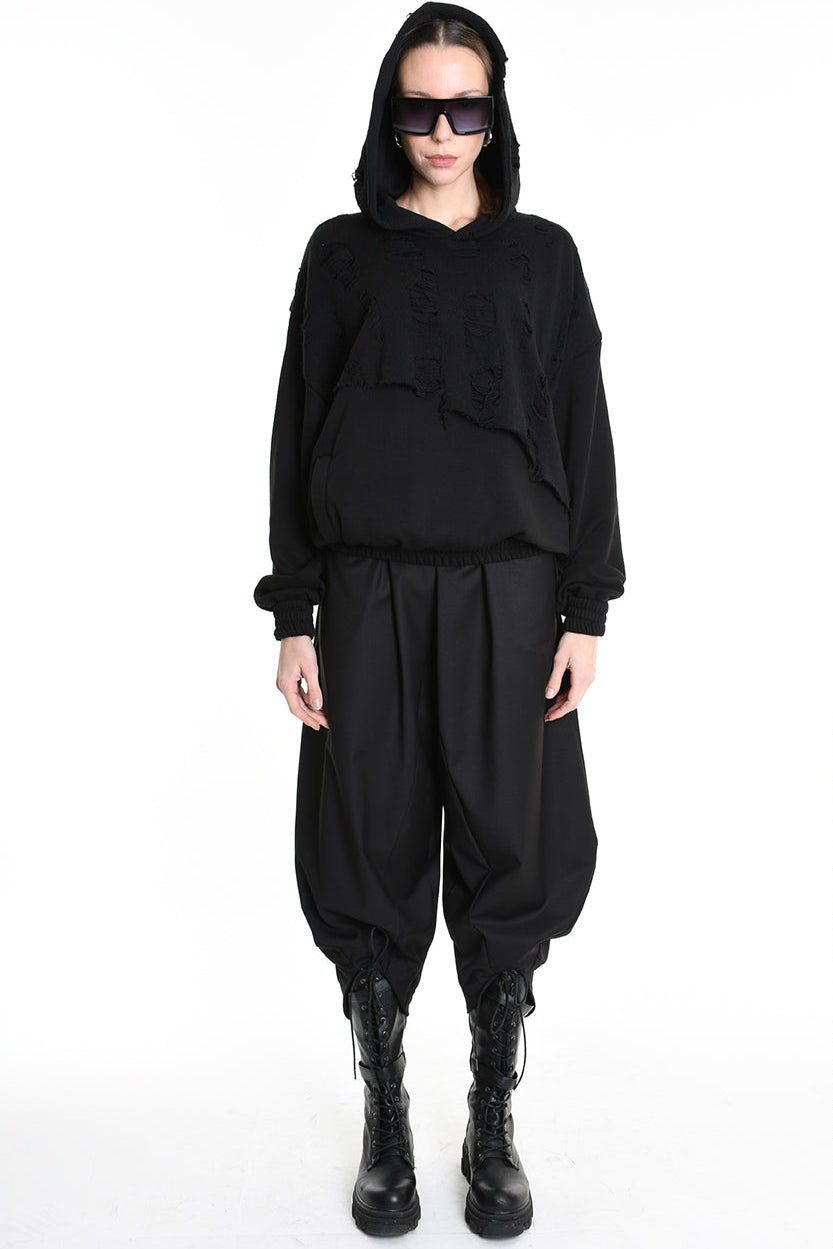 3M M1162 COMFORT SWEATSHIRT Cotton & Wool-Blend Patch 300g UNISEX U Black LA HAINE INSIDE US