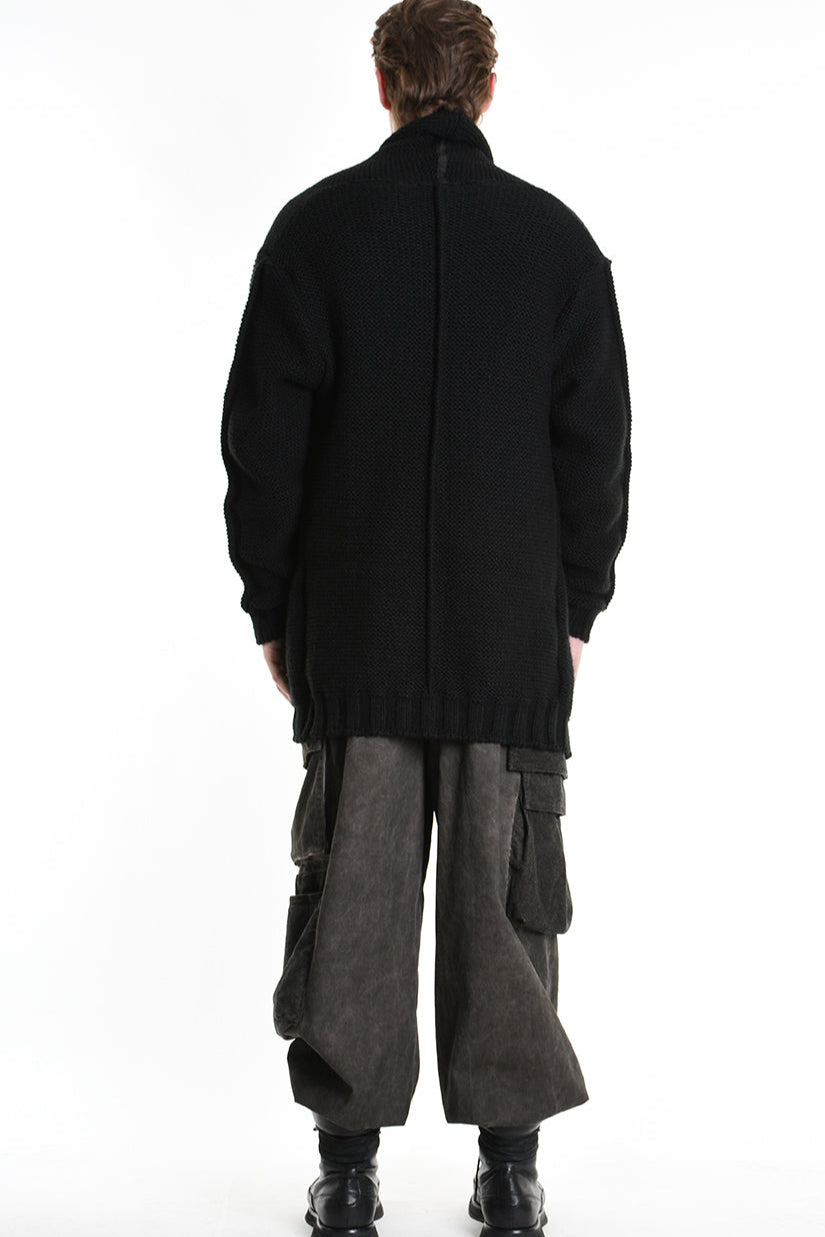 3M M1199 REGULAR CARDIGAN Gauge 3 Black LA HAINE INSIDE US