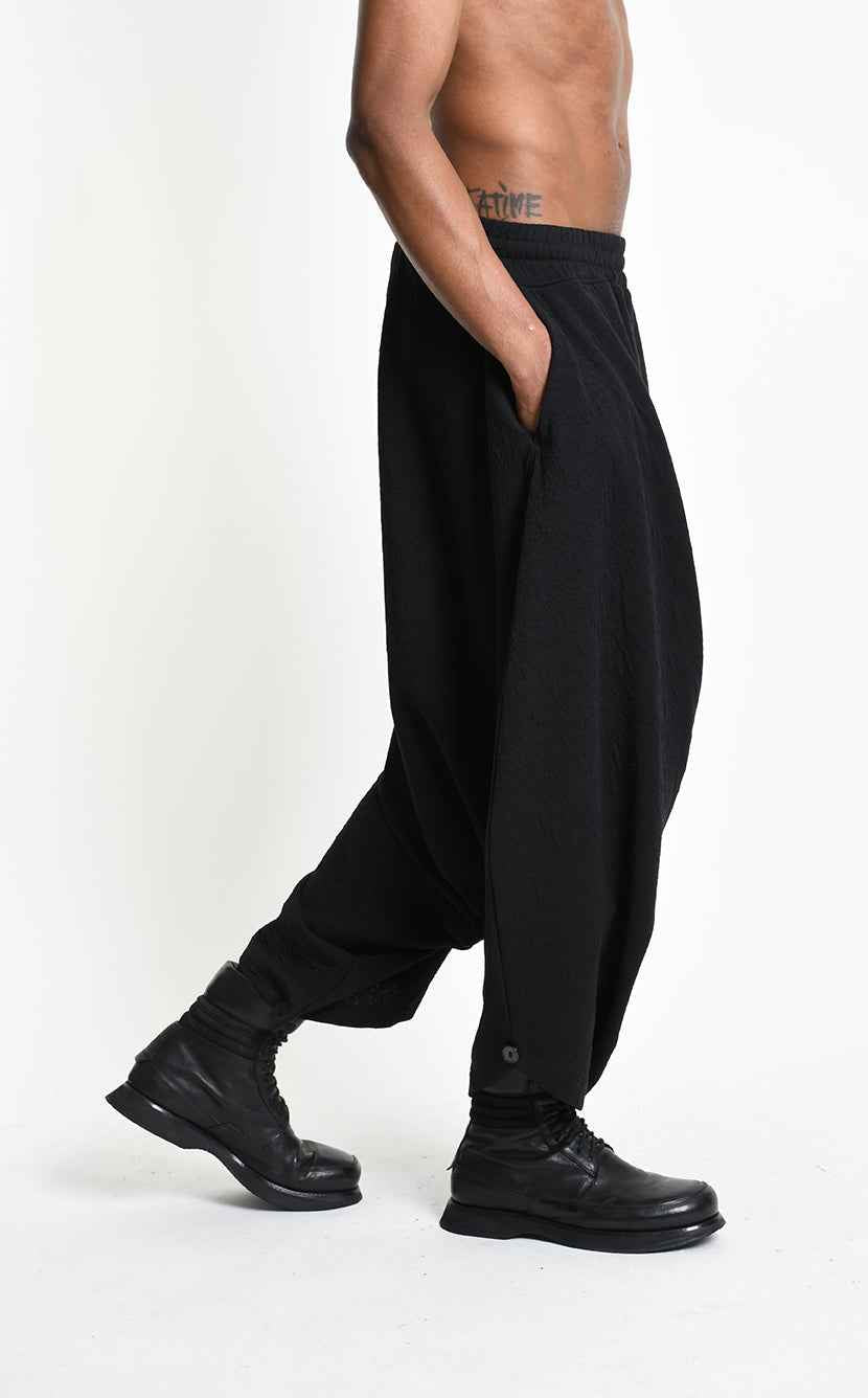 3M M1337 TROUSERS Over Low-Crotch Embossed Fleece Black