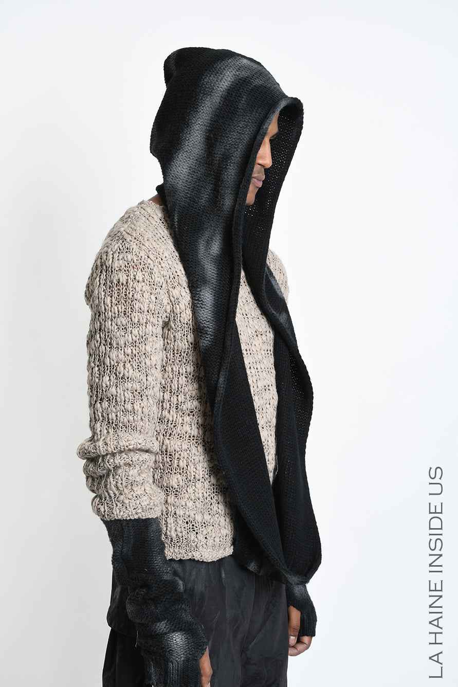 3M M1371 HOOD/SCARF Knitted Fineness 03 Spray Treatment UNISEX M Black