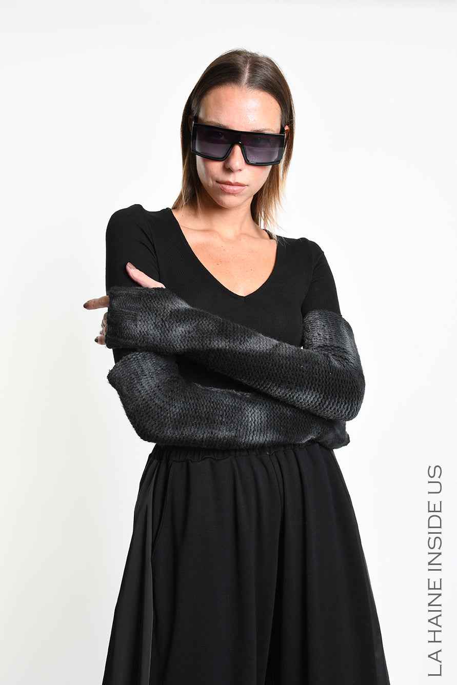 3M M1370 KNITTED SLEEVES Fineness 03 Spray Treatment UNISEX M Black