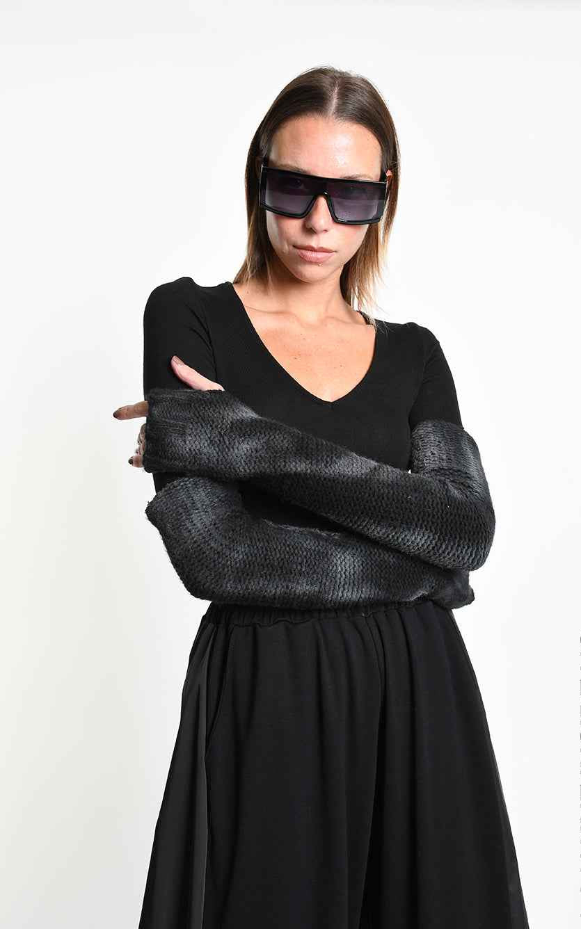 3M M1370 KNITTED SLEEVES Fineness 03 Spray Treatment UNISEX M Black