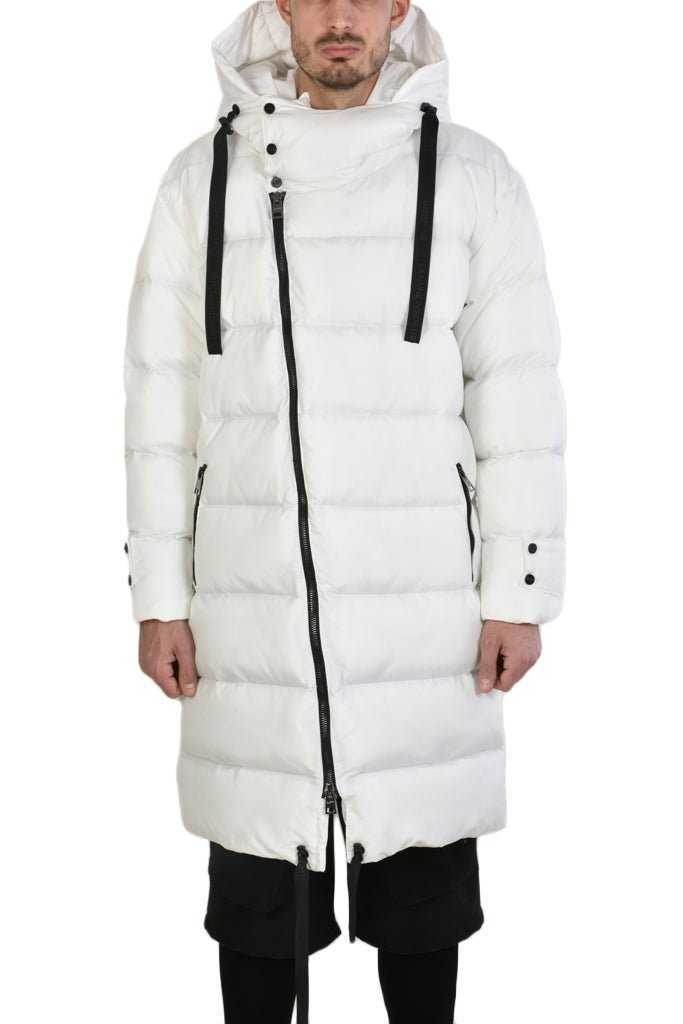 3P WARNING2325 WHITE oversized long Down Jacket