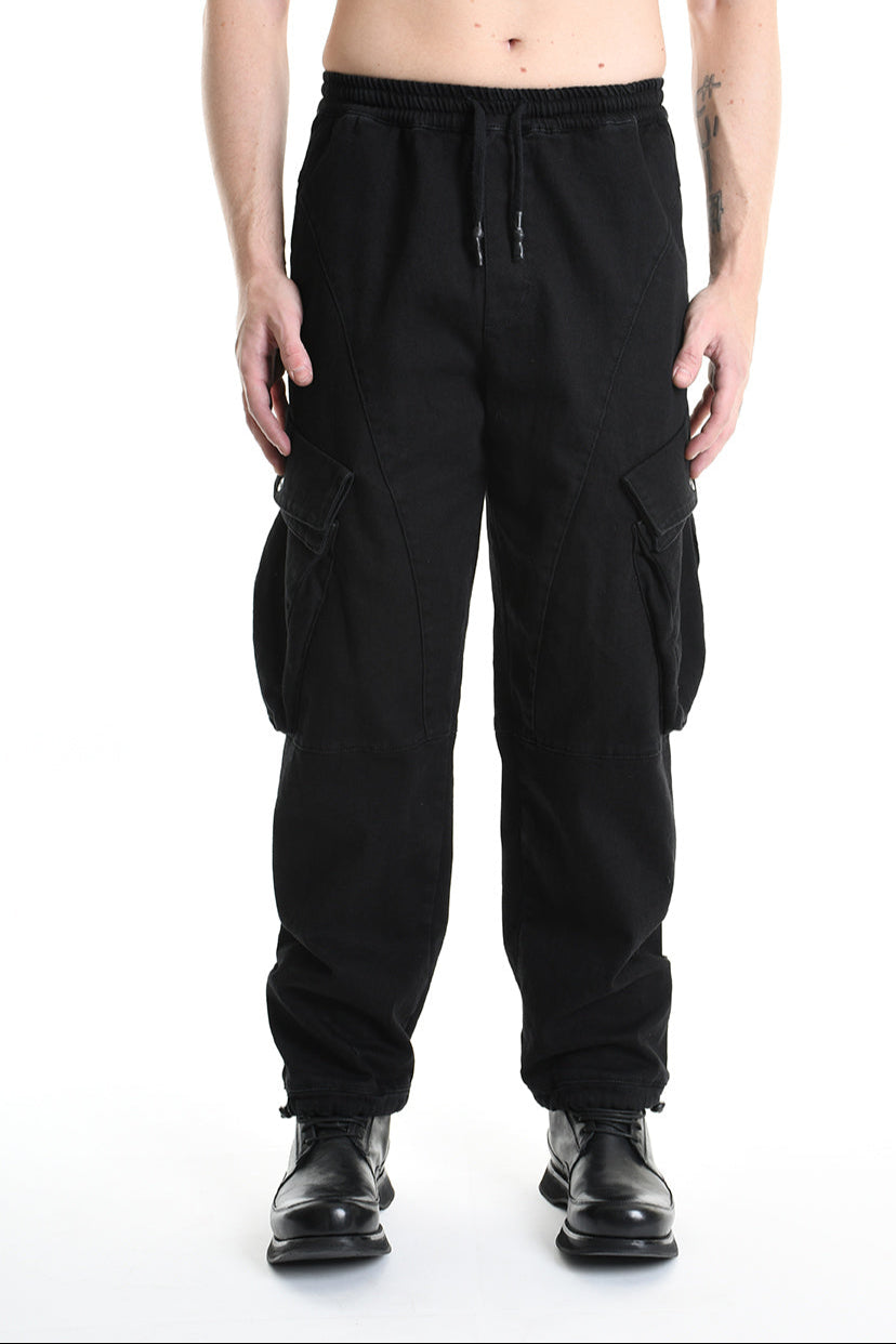 3P M1176 JEANS Comfort Bull Stretch Black MAN LA HAINE INSIDE US