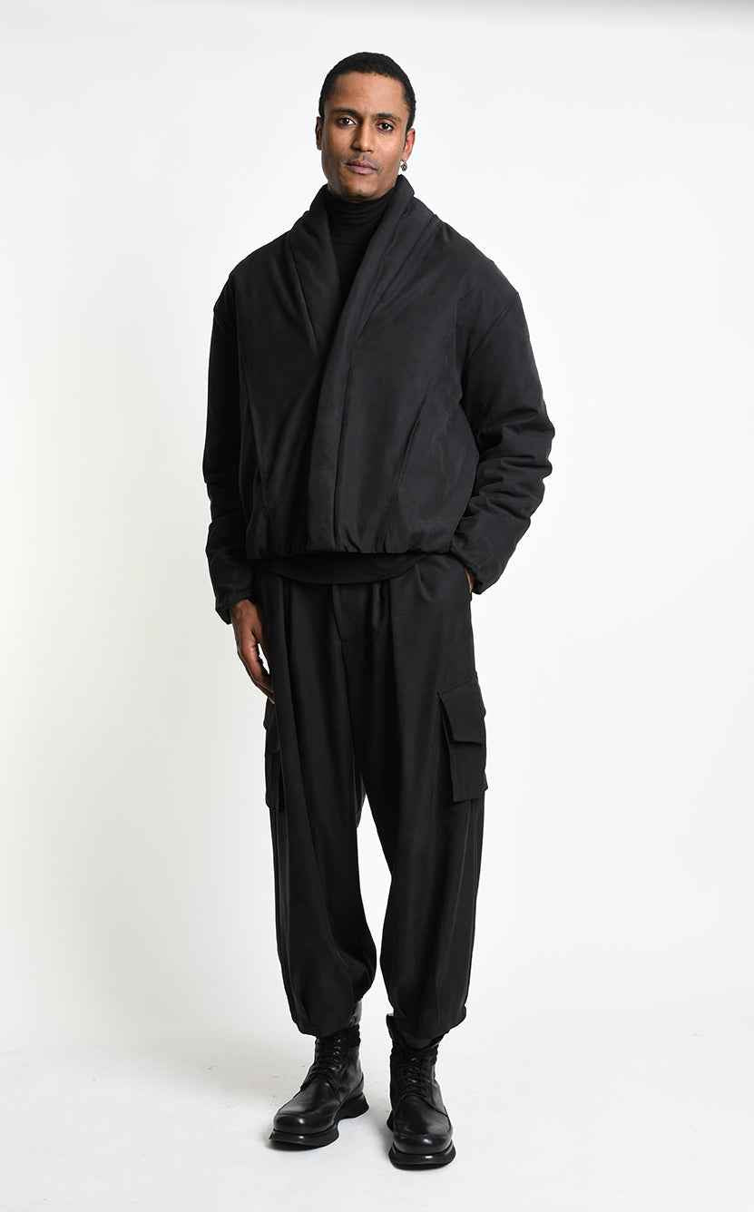 3R M1301 CARGO Oversized Lyocell Black