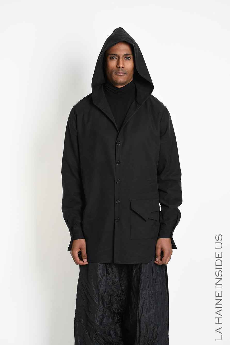 3R M1305 CARDIGAN/Shirt Comfort Lyocell Black
