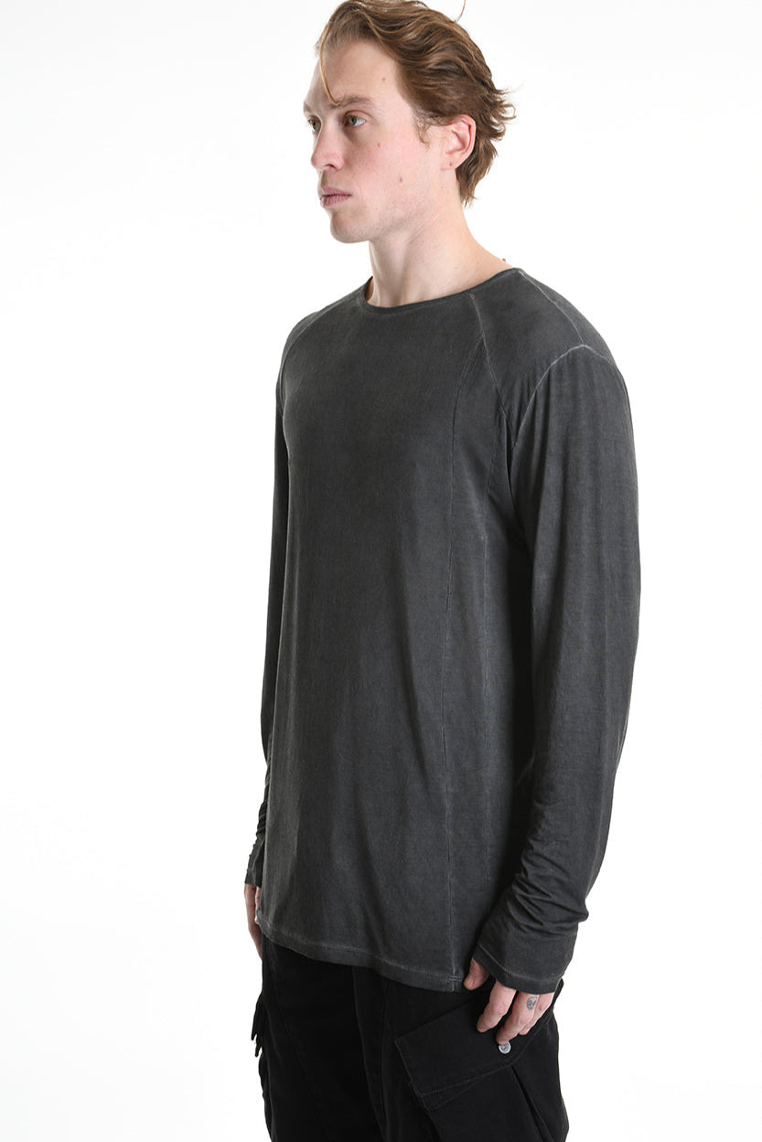 3V M1184 SWEATER Regular Lyocell Dyed Cold Black LA HAINE INSIDE US