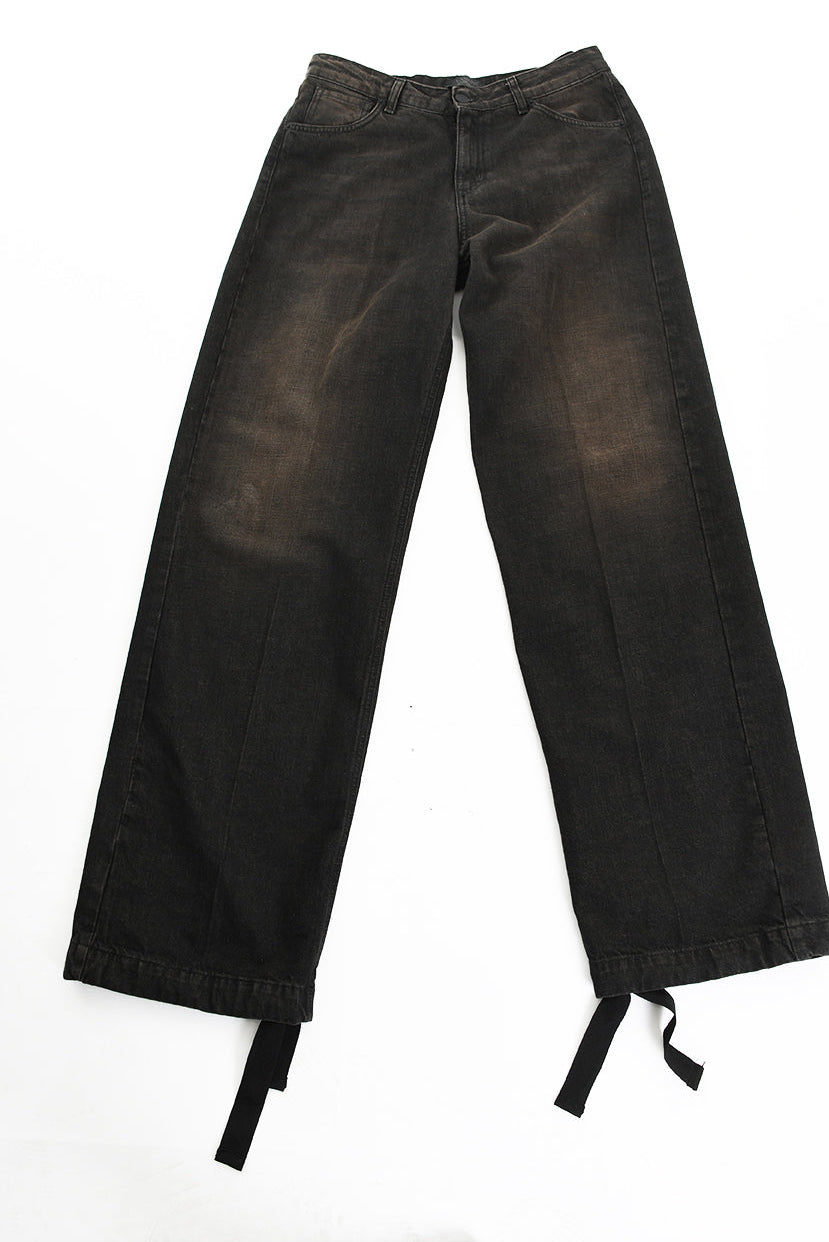 3Z M1105 JEANS Over Long Sprayed & Sanded Ruggine MAN LA HAINE INSIDE US