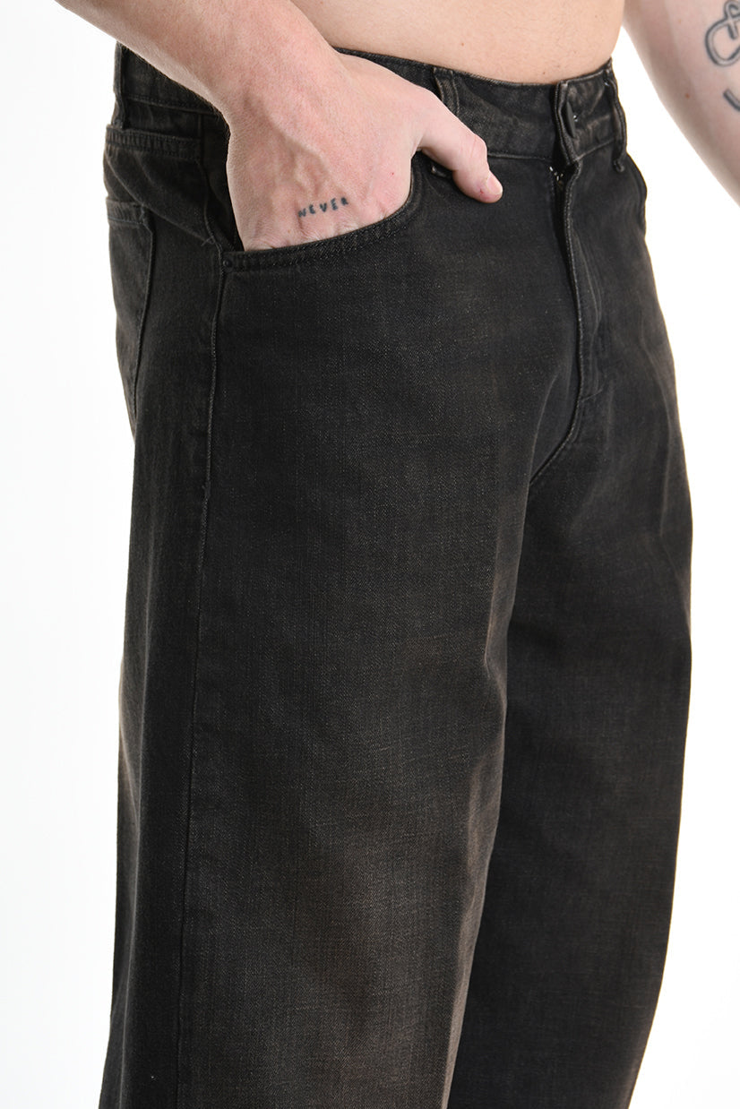 3Z M1105 JEANS Over Long Sprayed & Sanded Ruggine MAN LA HAINE INSIDE US