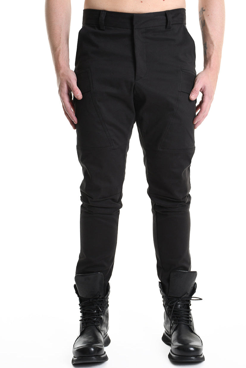 3Z M1109 TROUSER Skinny Cotton Stretch Black MAN LA HAINE INSIDE US