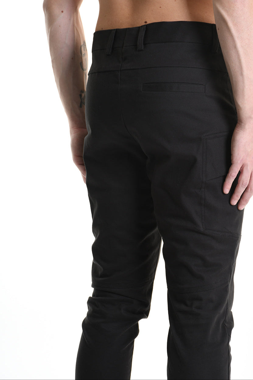 3Z M1109 TROUSER Skinny Cotton Stretch Black MAN LA HAINE INSIDE US