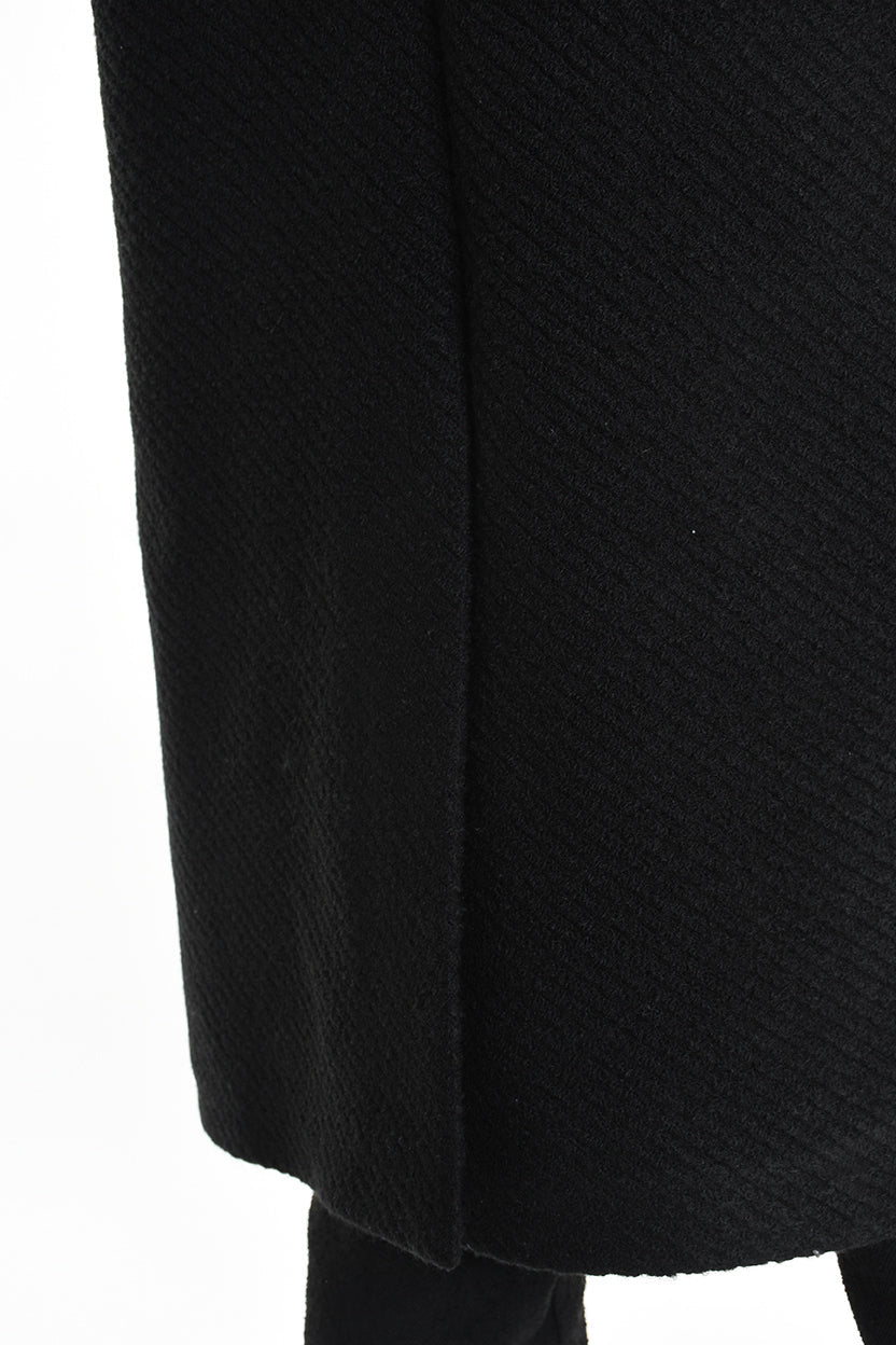 3P M1178 COAT Regular Woven Cloth Fabric Black LA HAINE INSIDE US