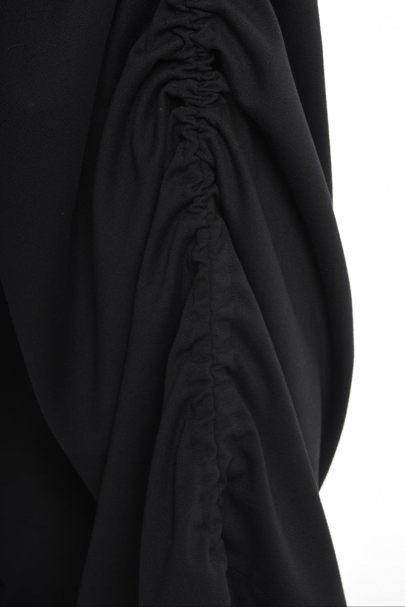 4B W5177 TROUSER Wide Fit Punto Milano Black WOMAN LA HAINE INSIDE US