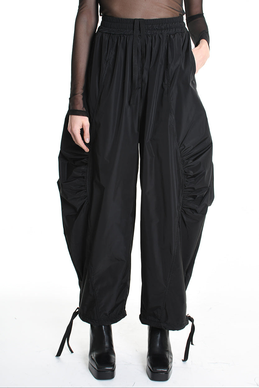 4B W5189 TROUSER Over Nylon Black WOMAN LA HAINE INSIDE US