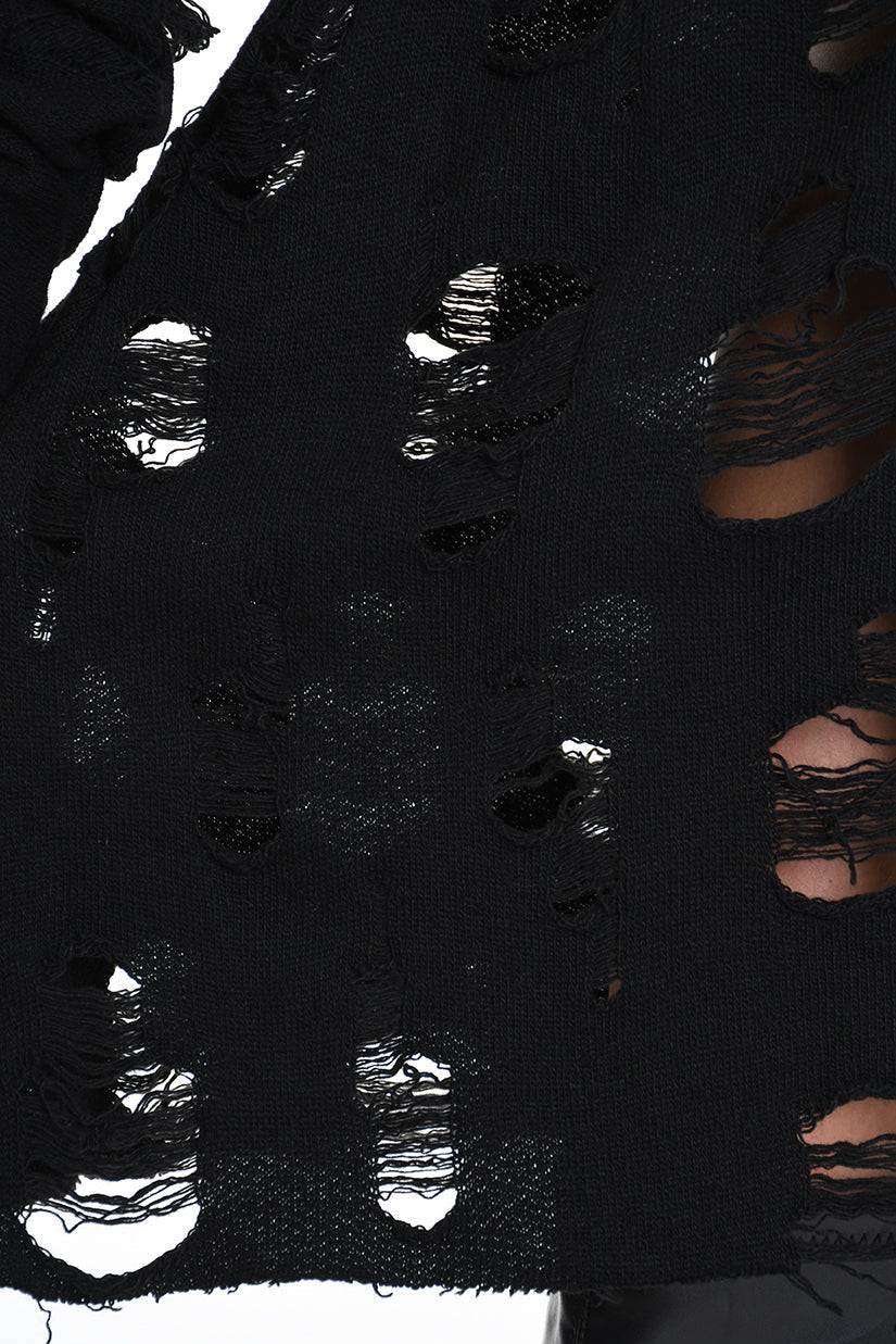 4M W5201 DRESS Flared Blend Wool Black LA HAINE INSIDE US